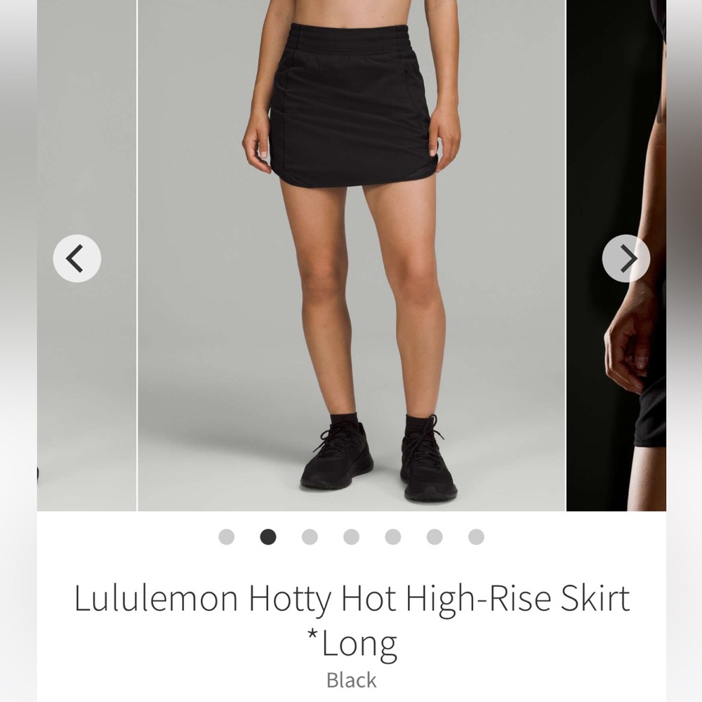 Lululemon Hotty Hot High-Rise Skirt *Long in Black size 10